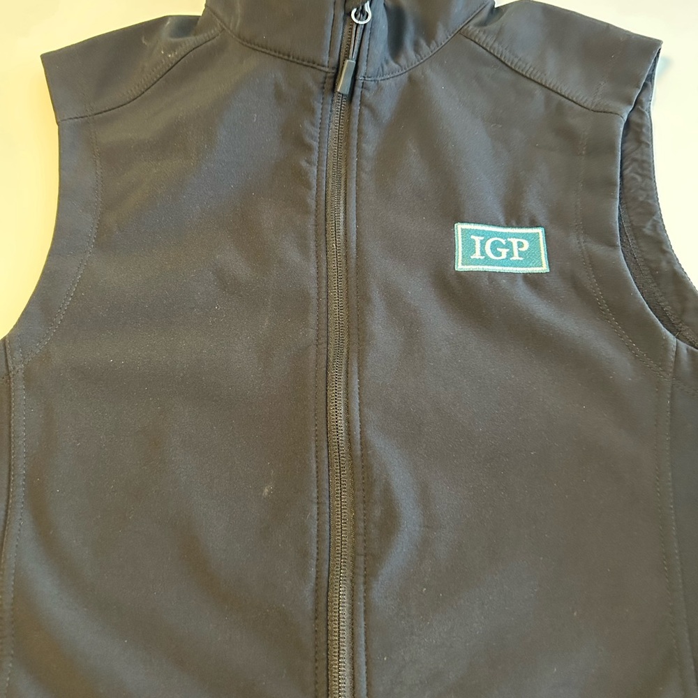 Port Authority Vest, Black, NWOT Vest, IGP Logo, Perfect Condition, Men's Sz S - Picture 2 of 11